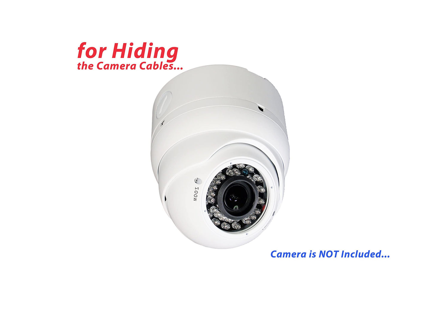 Evertech 4 Pcs. 4.75" White Camera Big Deep Base Junction Outlet Box for Varifocal Adjustable Lens Eyeball Turret Dome CCTV Security Cameras
