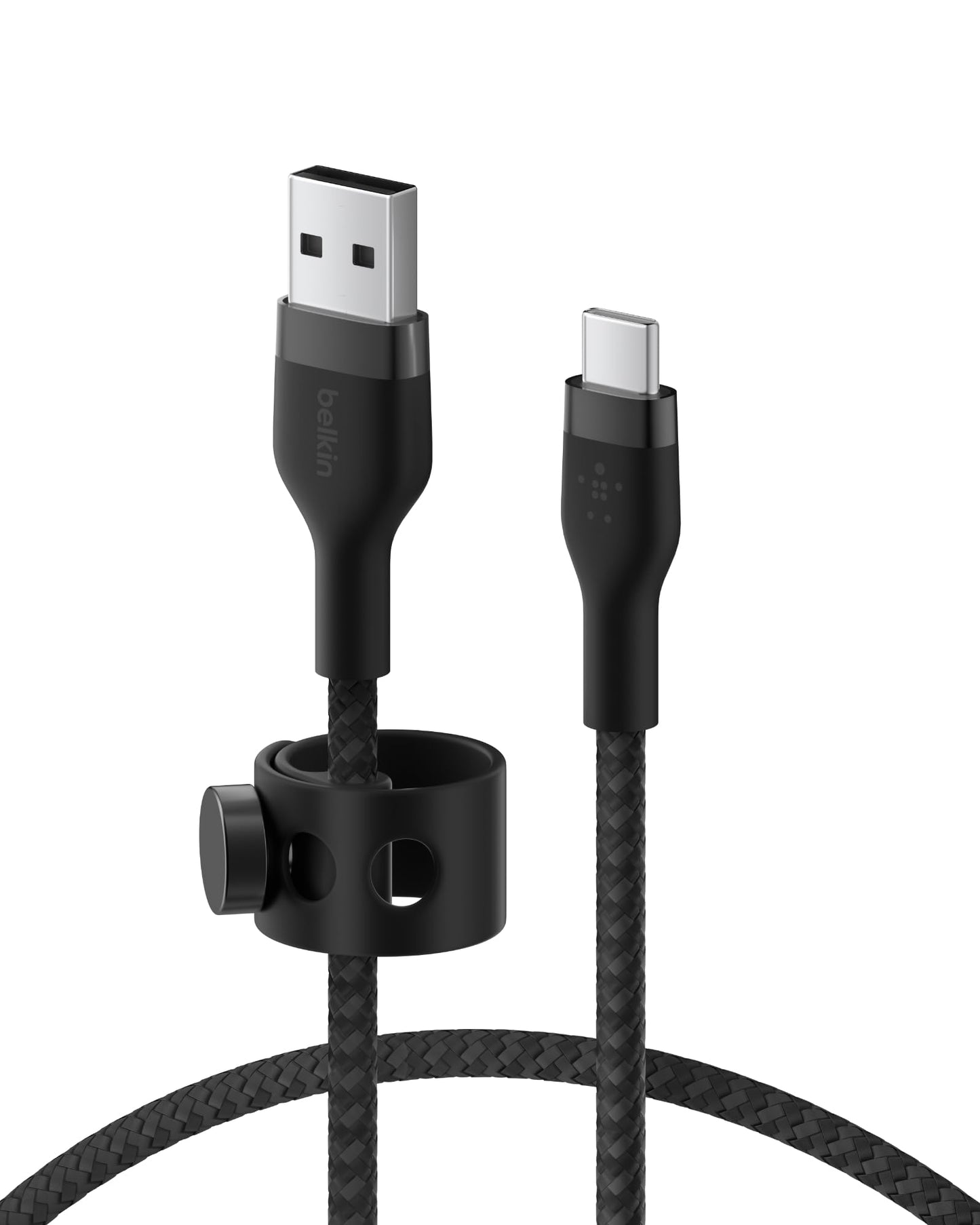Belkin BoostCharge Pro Flex Braided USB-C to USB-A Cable (1M/3.3FT) USB-IF Certified Fast Charging Cable for iPhone 17, iPhone 17 Pro, iPad, Galaxy