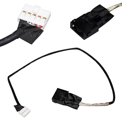 GinTai DC Power Jack with Cable Socket Plug Charging Port Replacement for Lenovo Yoga 500-14IHW 500-15IBD 500-15IHW, 3pcs