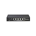 Hitron 5-Port 2.5G Multi-Gig Ethernet Switch (APEX2005), Unmanaged, Fanless Metal Housing, Silent Operation, Ideal for WiFi 6, Gaming, Streaming