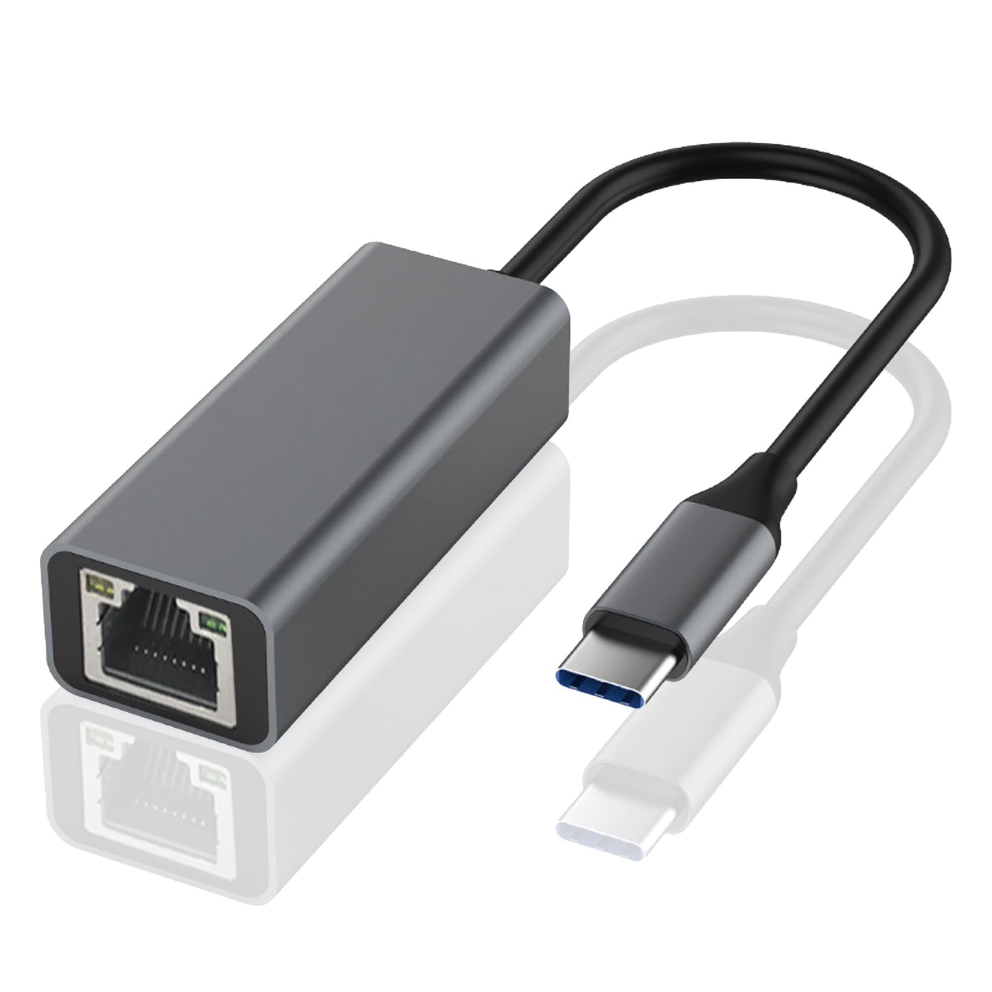 HOYAWU USB C to Ethernet Adapter, Portable 1Gbps USB C to RJ45, Plug and Play, Ethernet Adapter Compatible with MacBook Pro/Air, iPad Pro, iPhone 17