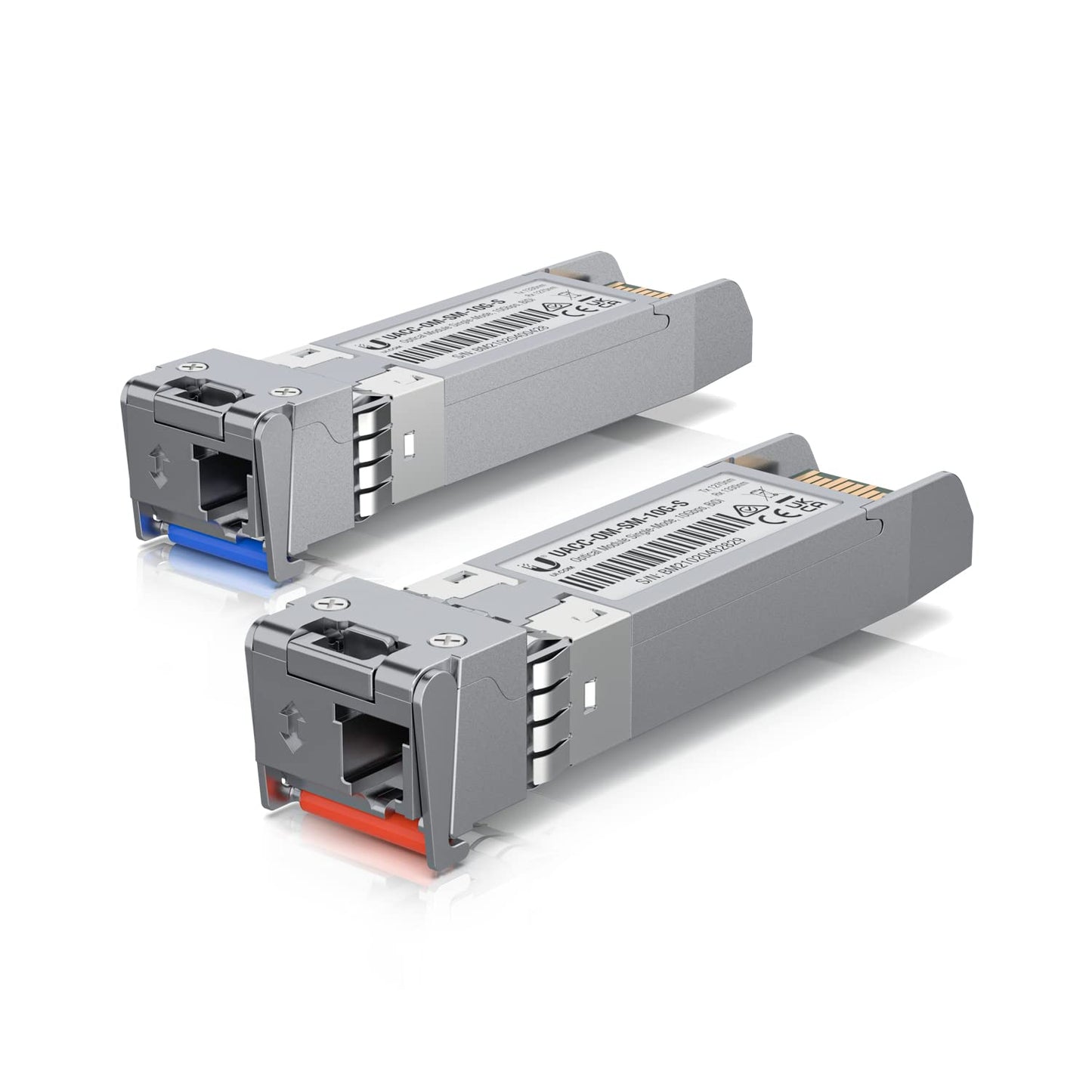 Ubiquiti Networks 10Gbps SFP+ Single-Mode U Fiber Module, 328' Cable Distance, 2x LC Connector, 2 Pack