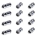 SATMAXIMUM RG6 F Type Compression Connector, All-Metal Coaxial Fitting Plug for Satellite & Cable TV - Compatible with Standard Compression Tools, 0.3