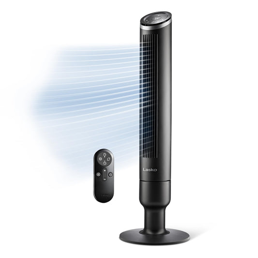 Lasko Apex Oscillating Tower Fan with Remote - 42" - RST200 - Black