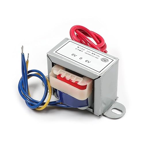 Fielect Power Transformer Double Phase Input AC 220V 50Hz to Output AC 6V 5W Control Transformer for Lighting Power Supplies, Audio Equipment etc.…