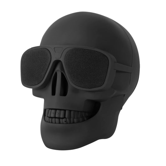 YSEECHENS Skull Speaker Wireless Portable Unique Skeleton Bluetooth Speakers Halloween Decorations for Gift Party Supports TF/USB Drive/AUX