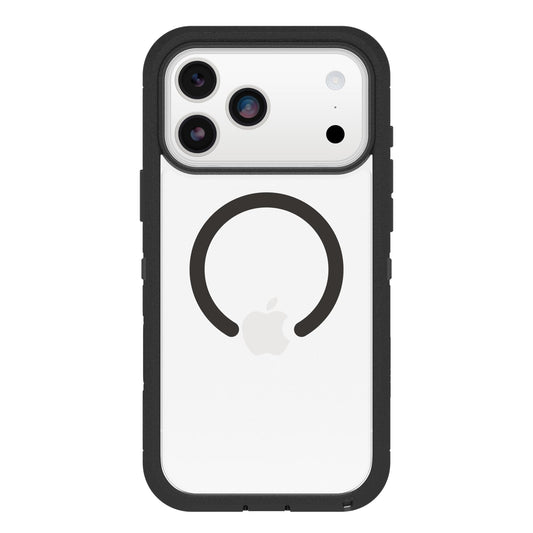 OtterBox iPhone 17 Pro Max Defender Series Pro XT Clear Case - Dark Side - Black - Tough, Rugged & Durable iPhone Case, Snaps on MagSafe