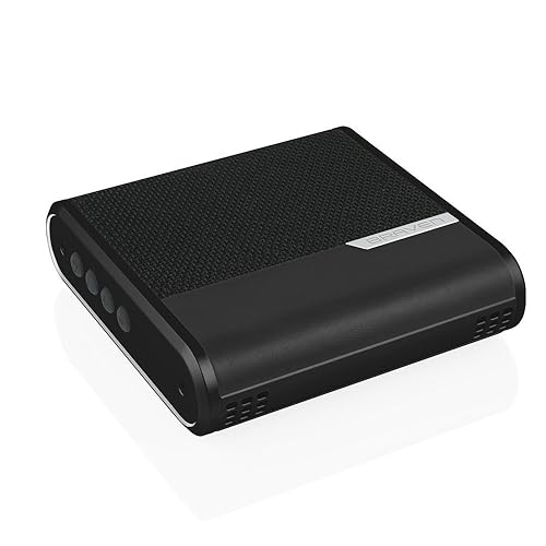 BRAVEN Bridge Bluetooth Speaker and Conferencing Device [12 Hours Playtime] 2600 mAh Power Bank - Black/Black/Black
