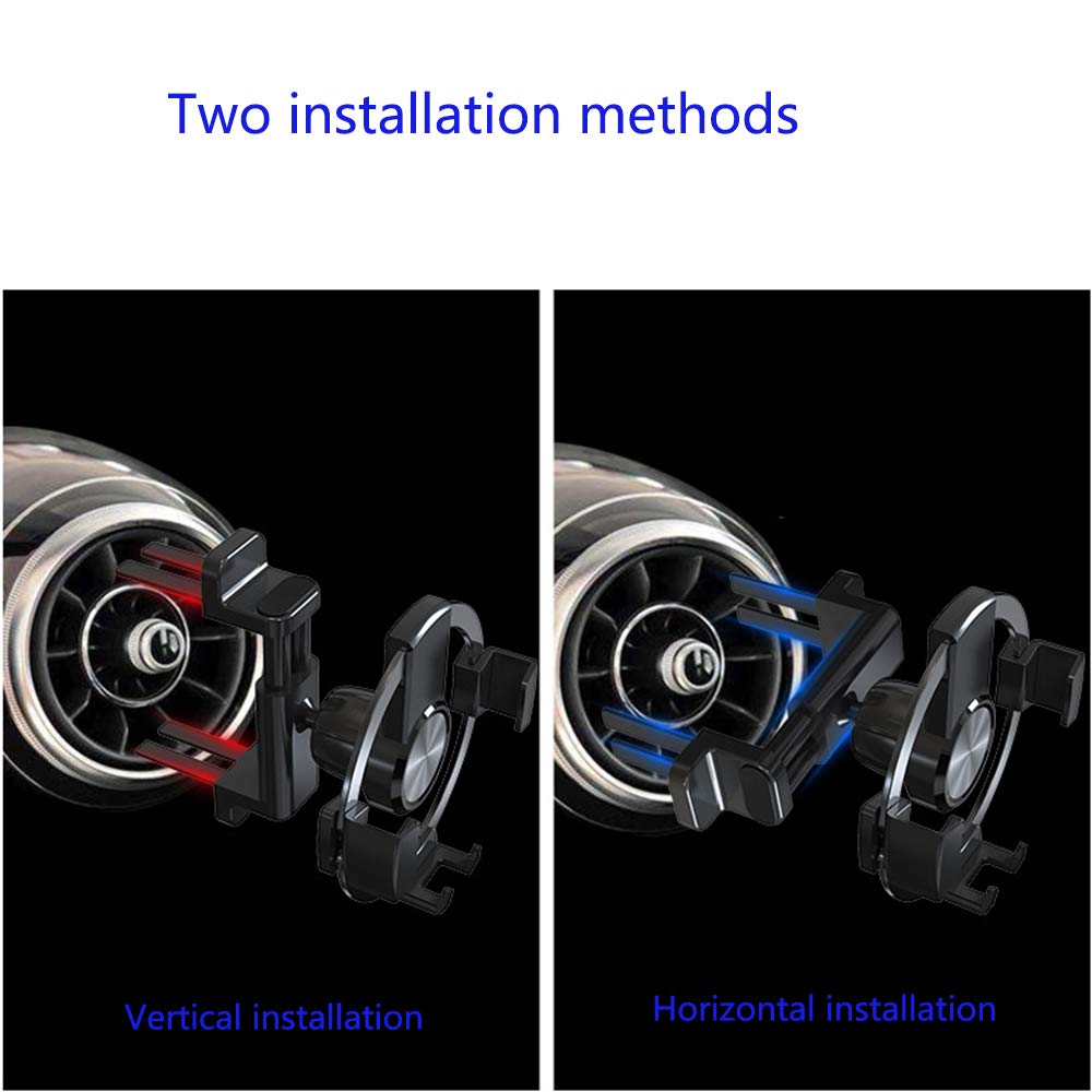 ICAILIN Round Air Vent Car Phone Mount for Mercedes Benz A/B/C/E/S-Class GLA/GLB/GLC, Mini Cooper Countryman Phone Holder Accessories, Gravity