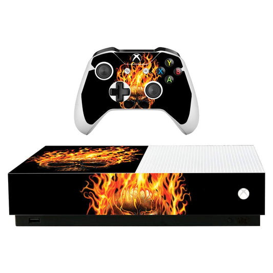 MightySkins Skin for Microsoft Xbox One S All-Digital Edition - Hot Head | Protective, Durable, and Unique Vinyl Decal wrap Cover | Easy to Apply