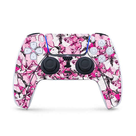 MightySkins Gaming Skin for PS5 / Playstation 5 Controller - Butterflies | Protective Viny wrap | Easy to Apply and Change Style | Made in The USA