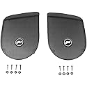 J&M Saddlebag Lid Speaker Grill Set for Harley Davidson 1998-2013 or BadDad Speaker Lids - Black - One Size