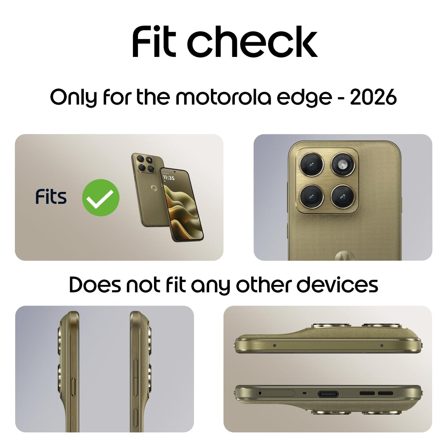 Motorola Edge (2026) Rugged Case- Black