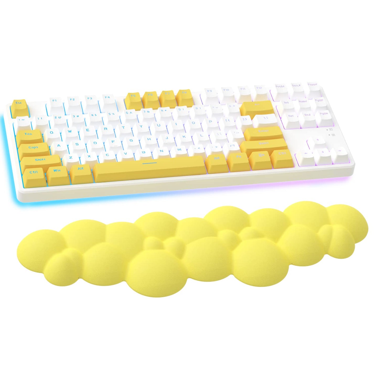 Gaming Keyboard Wrist Rest Pad,Memory Foam Keyboard Palm Rest, Ergonomic Hand Rest,Wrist Rest for Computer Keyboard,Laptop,Mac,Lightweight for Easy