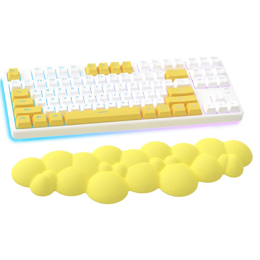Gaming Keyboard Wrist Rest Pad,Memory Foam Keyboard Palm Rest, Ergonomic Hand Rest,Wrist Rest for Computer Keyboard,Laptop,Mac,Lightweight for Easy