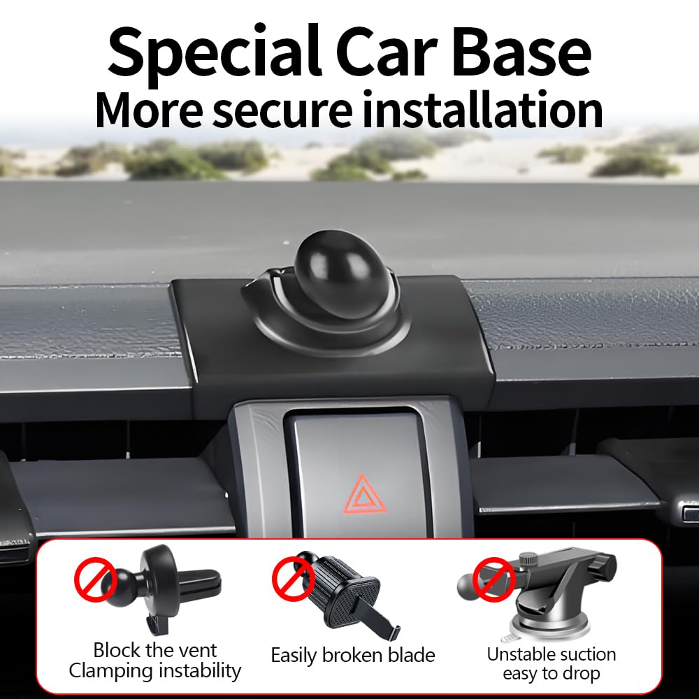 LUNQIN Car Magnetic Phone Mount for Toyota GR86 2022-2026 and Subaru BRZ 2022-2026 Auto Interior Accessories Best Cellphone Holder Fast 15W Wireless