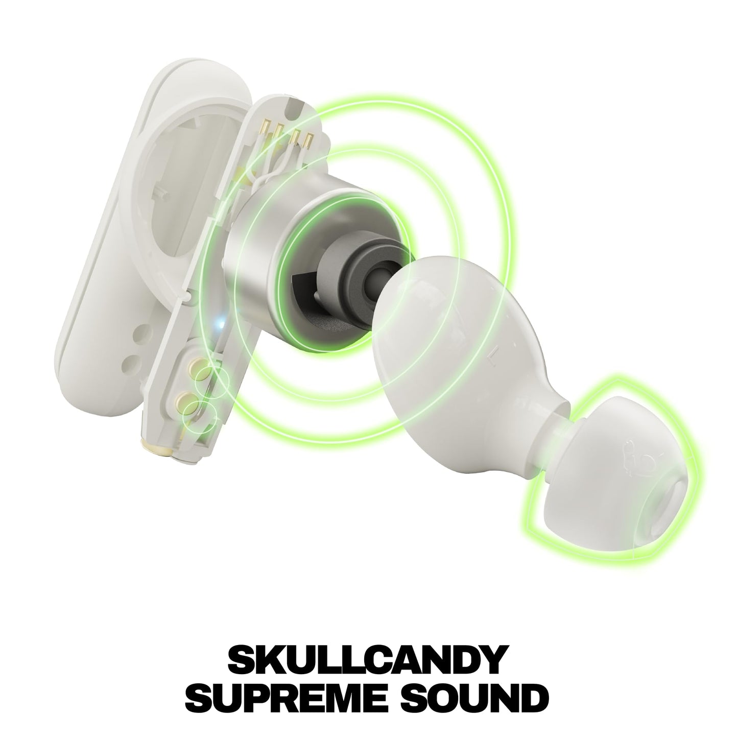 Skullcandy Smokin’ Buds Wireless Noise Isolating Earbuds - Bone