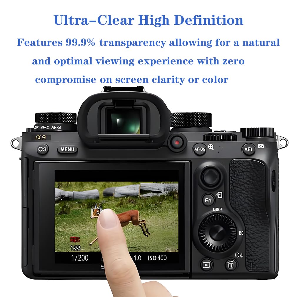 Gomass Screen Protector for Sony Alpha A7V A7V A7RV 7RV A7RV A7M5 Camera Tempered Glass Flim 0.3mm 9H Hardness Tempered Glass Cover Anti-Scrach