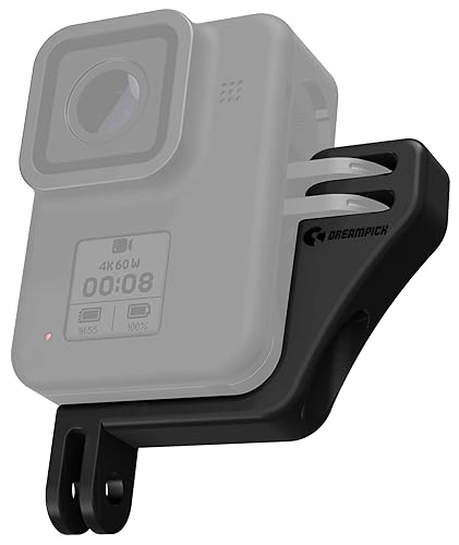 Dreampick Vertical Mount for GoPro Hero 12 11 10 9 8 7 6 5 4, DJI Osmo Action Vertical Frame Camera Vertical Mount, VRT Vertical Adapter (for Gopro