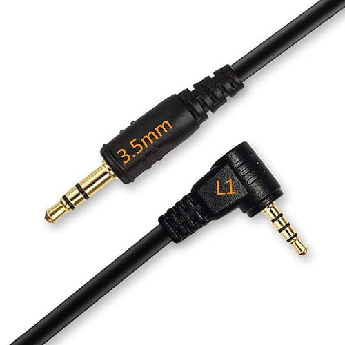GFSHOP Camera Shutter Connecting Cable Cord 3.5mm-L1 Camera Connecting Plug for Panasonic and Leica Cameras for Pixel Shutter Remote Control