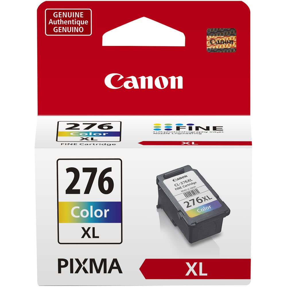 Canon PG-275 XL BlackHigh Capacity Ink Cartridge (4981C001) CL-276 XL Color High Capacity Ink Cartridge (4987C001) - Retail Packaging (2 Items)