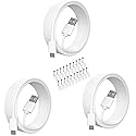SIOCEN 3 Pack 16.4FT Micro USB Power Extension Cable for Wyze Cam V3,WyzeCam Pan,Yi Camera,Oculus Go,Eufy,Echo Dot Kid Edition,Nest