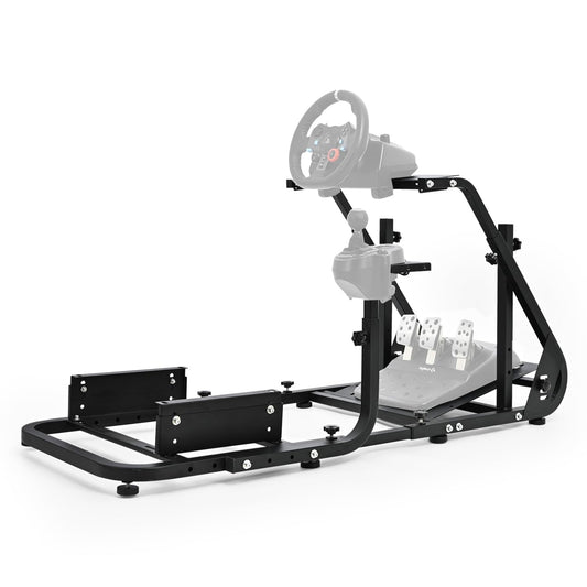 Marada Racing Cockpit Frame Suitable for G25 G27 G29 G920 Without Wheels Pedals and Real Racing Seat Driving Simulator Cockpit with Capacity 220LBS