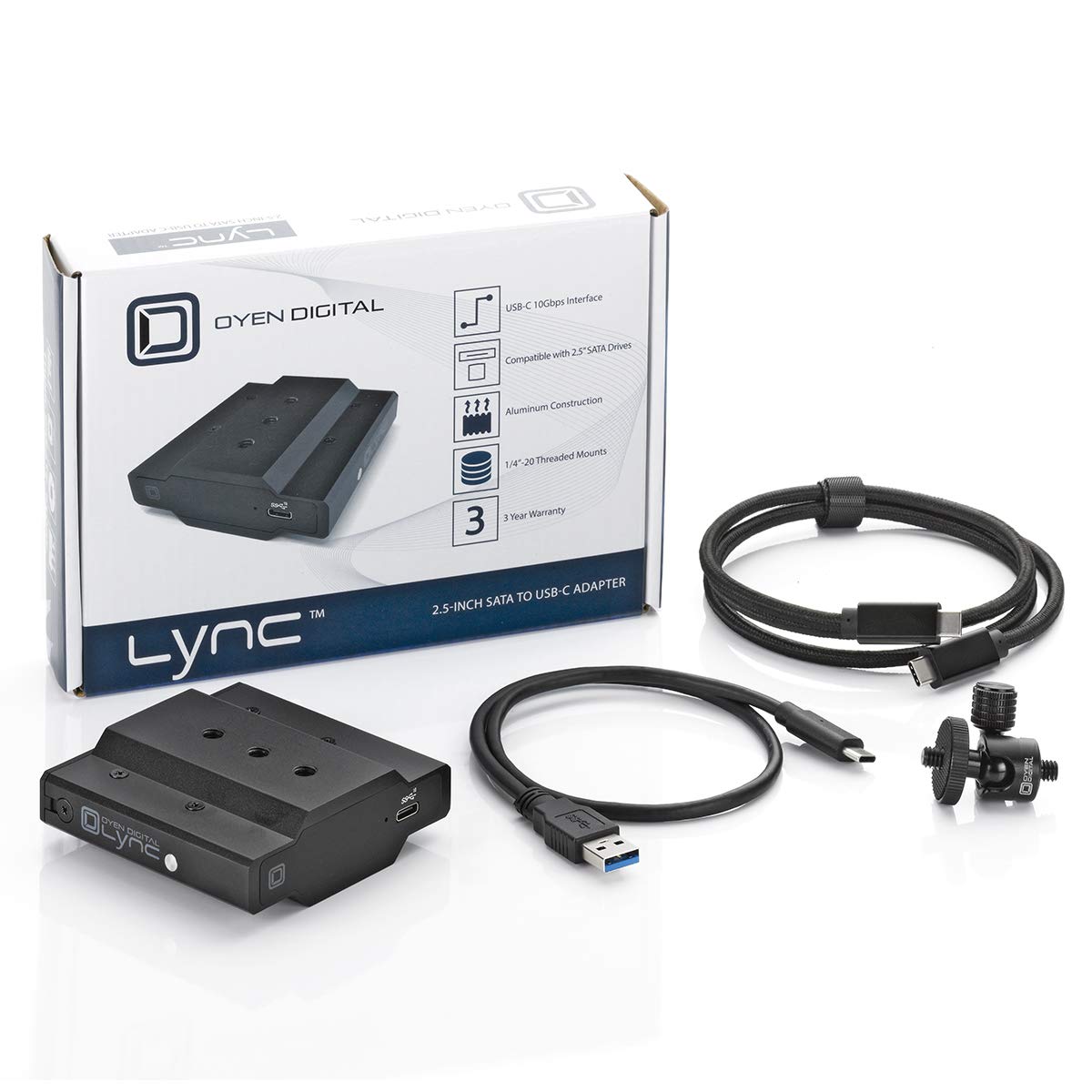 Oyen Digital Lync USB-C to SSD Camera Drive Dock, L1-C25-BK