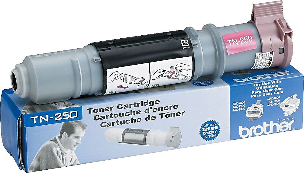 Genuine Brother TN250 Toner Cartridge in Retail Packaging