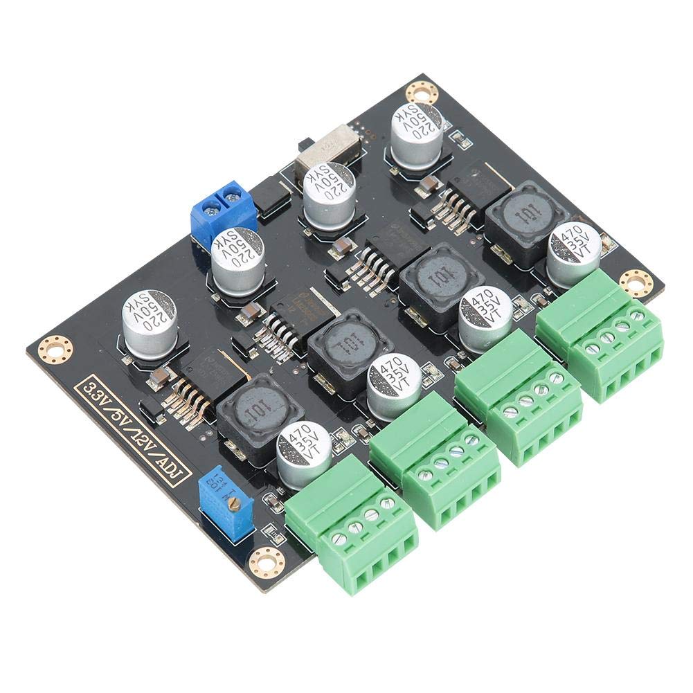 Multi-Channel Switching Power Supply Module with 3.3V/5V/12V/ADJ Adjustable Voltage Output Converter,LM2596 Excellent Chip Power Supply,with 4-Way…