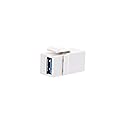 Networx USB 3.0/2.0 A Female to A Female Keystone Coupler - White
