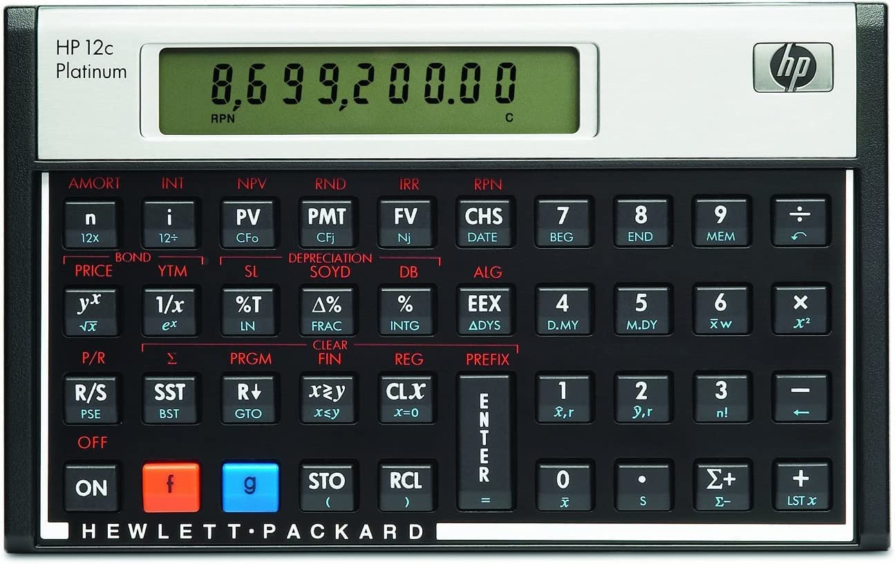 Quality HP12C Finance Calculator By HP Calculators