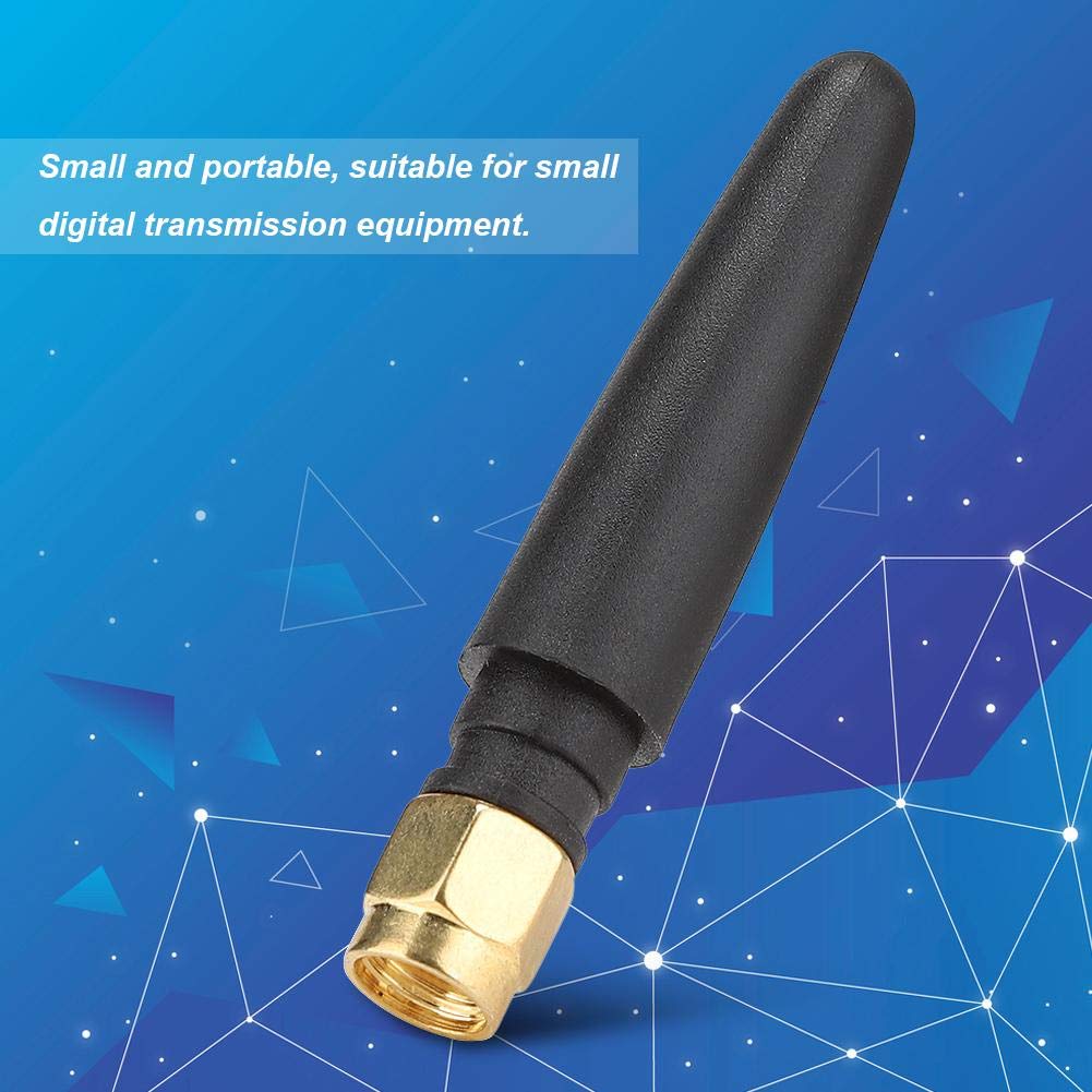 5 PCS SMA 2.4GHZ 3DBI Antenna Internal Antenna Anti-Interference 5cm for Network Card, Module (Straight SMA Female)