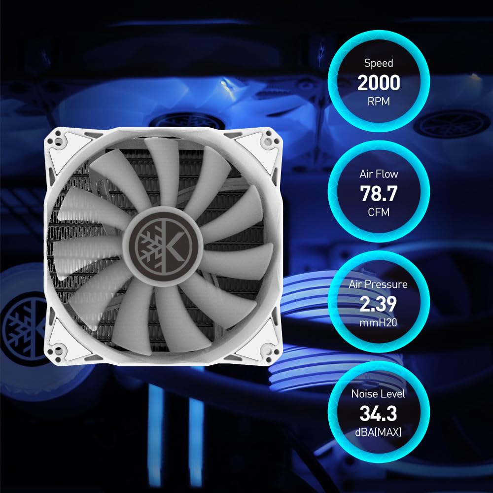 KINGCOOL Aqua Freeze AIO Cooler 360mm Radiator Liquid CPU Cooler RGB All-in-One Water Cooling System, 3x120mm ARGB Fans, AMD AM5/AM4 Intel