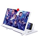 3D Screen Magnifier Amplifier, HD Amplifier Projector for Movies, Videos and Games. Foldable Phone Stand with Screen Amplifier for All Smartphones