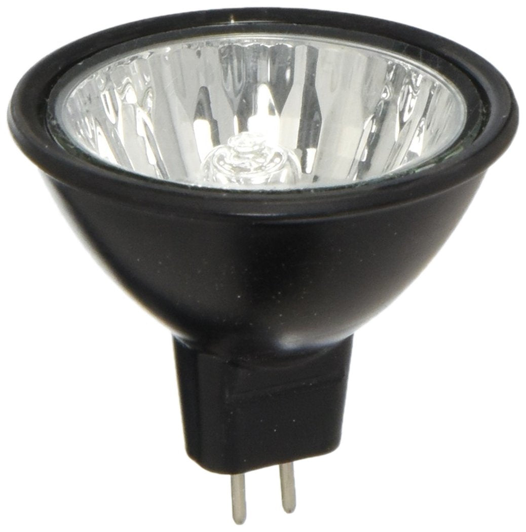 Eiko EXN-Black 38 Degree Flood MR16 GU5.3 Halogen Bulb, 12V/50W, Black