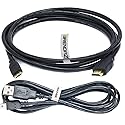 BRENDAZ Compatible HDMI and USB Cable kit for Canon VIXIA HF R800 Camcorder, Vixia HF G50 4K Camcorder - High Speed HDMI to Mini HDMI Cable 4K