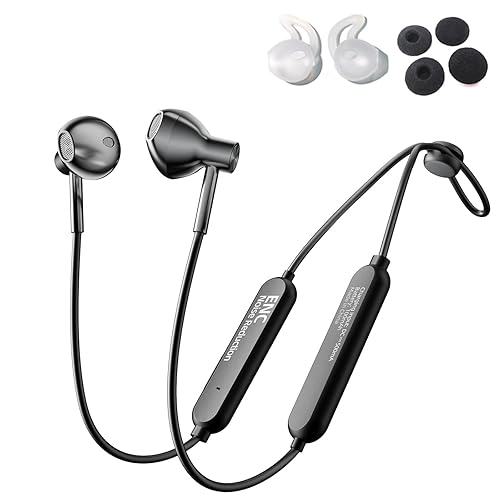 Magnetic Neckband Bluetooth Earbuds - call Noise-Canceling rich bass earphones with Mic,Wireless Neckband Headphones Noise Cancellation,IPX4…