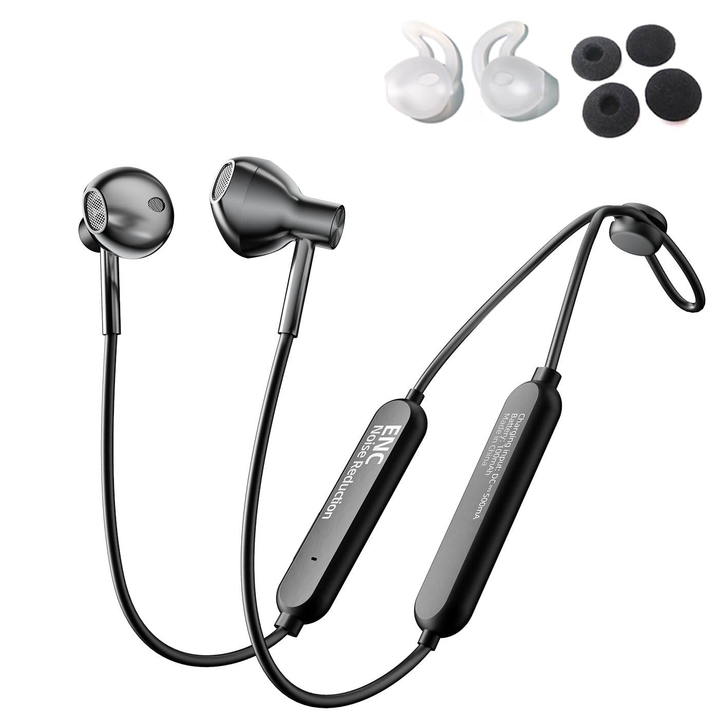 Magnetic Neckband Bluetooth Earbuds - call Noise-Canceling rich bass earphones with Mic,Wireless Neckband Headphones Noise Cancellation,IPX4…