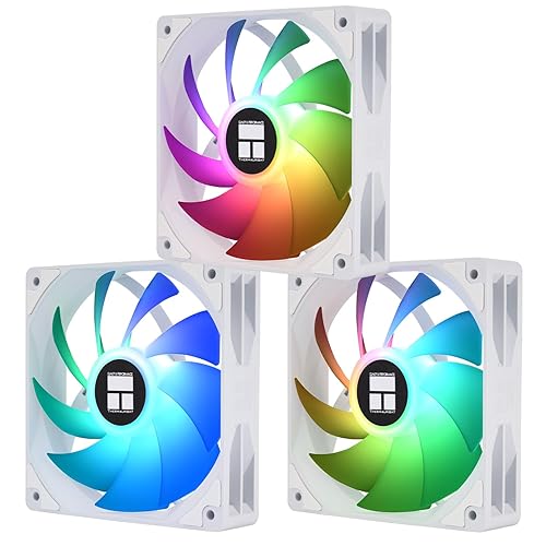 Thermalright TL-C12CW-X28-S X3 CPU PC Fan with 1550RPM Speed,120mm Computer Case Cooler Fan,PWM Control Fan for Case and Liquid Cooler & CPU