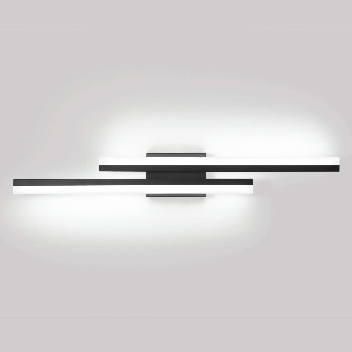 PRESDE LED Bathroom Vanity Light 32inch Bathroom Light Fixtures Over Mirror Black Modern Bath Vanity Lighting Bar Dimmable