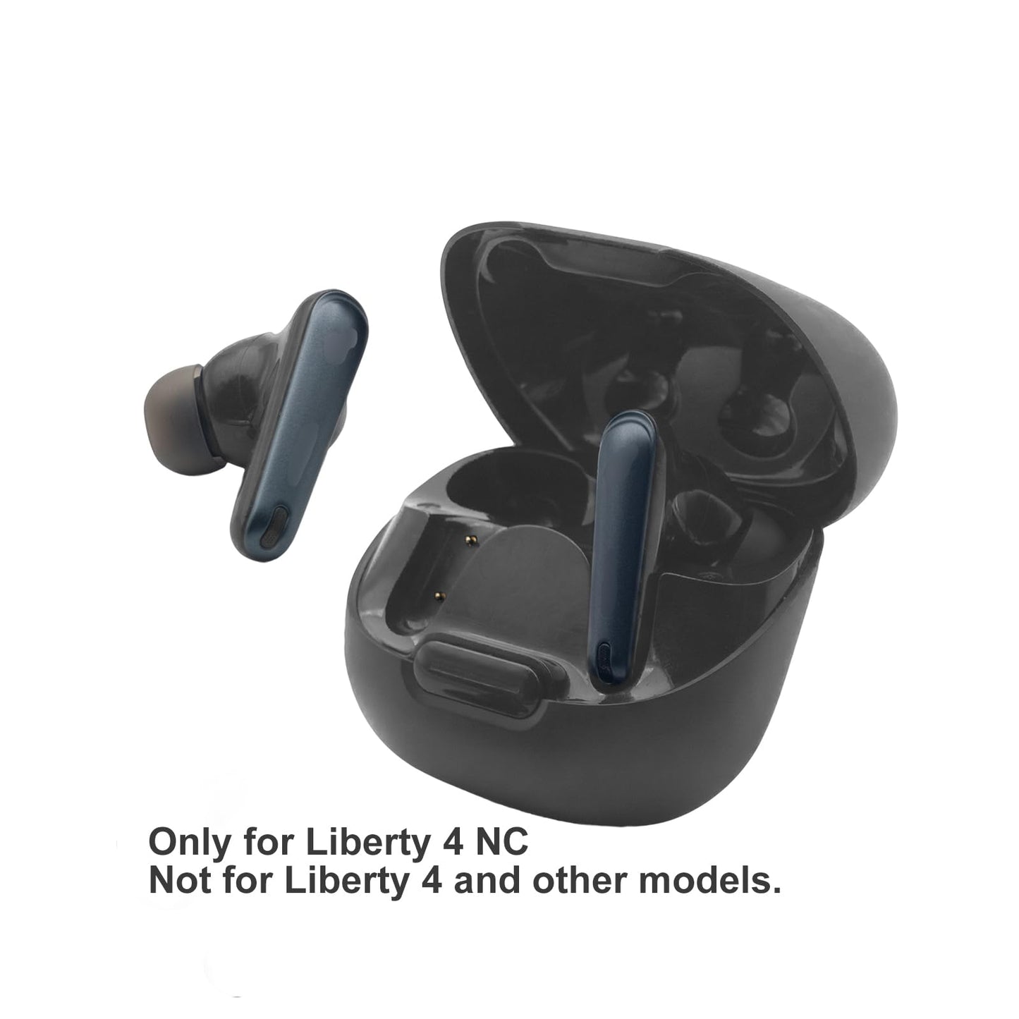 Klowcok Replacement Ear Tips for Soundcore by Anker Liberty 4 NC Earbuds, Not for Other Models, Silicone Earbuds Tips, 3Pairs (S/M/L) Black