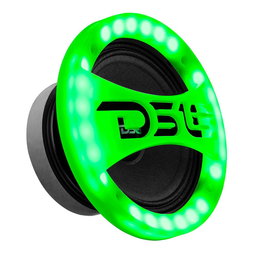DS18 PRO-GRILL6LGO Grill Speaker Cover Built in RGB Light - 6-Inch, Uv Coating, Scratch Resistant, Protect and Cover Your Speakers (Single)