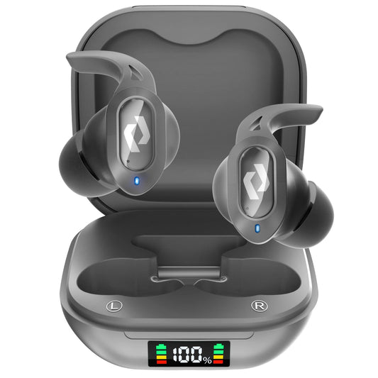Wireless Ear buds Bluetooth Earbuds Wireless Charging Case Waterproof Headphones Built in Microphone Stereo Bass 64H Playback LED Power Display
