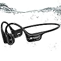 Hostena Swimming Headphones IP68 Waterproof, Open Ear Bone Conduction Underwater Headphones Bluetooth 5.4& MP3 with 32GB Memory Card…