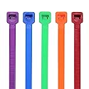 7" 50 lb Cable Ties Color Assortment 100/bag