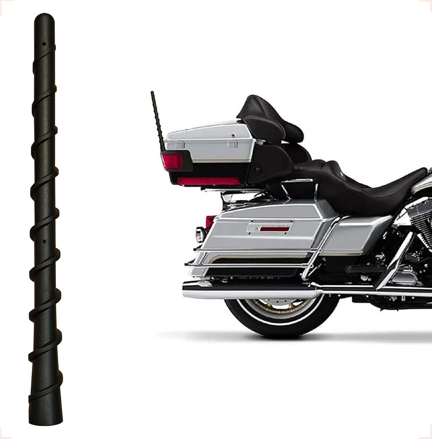VAGMI 7-inch Motorcycle Antenna Compatible with Harley Davidson(1989-2025) Touring Electra Street Glide Ultra Limited Classic King,for Harley Davidson
