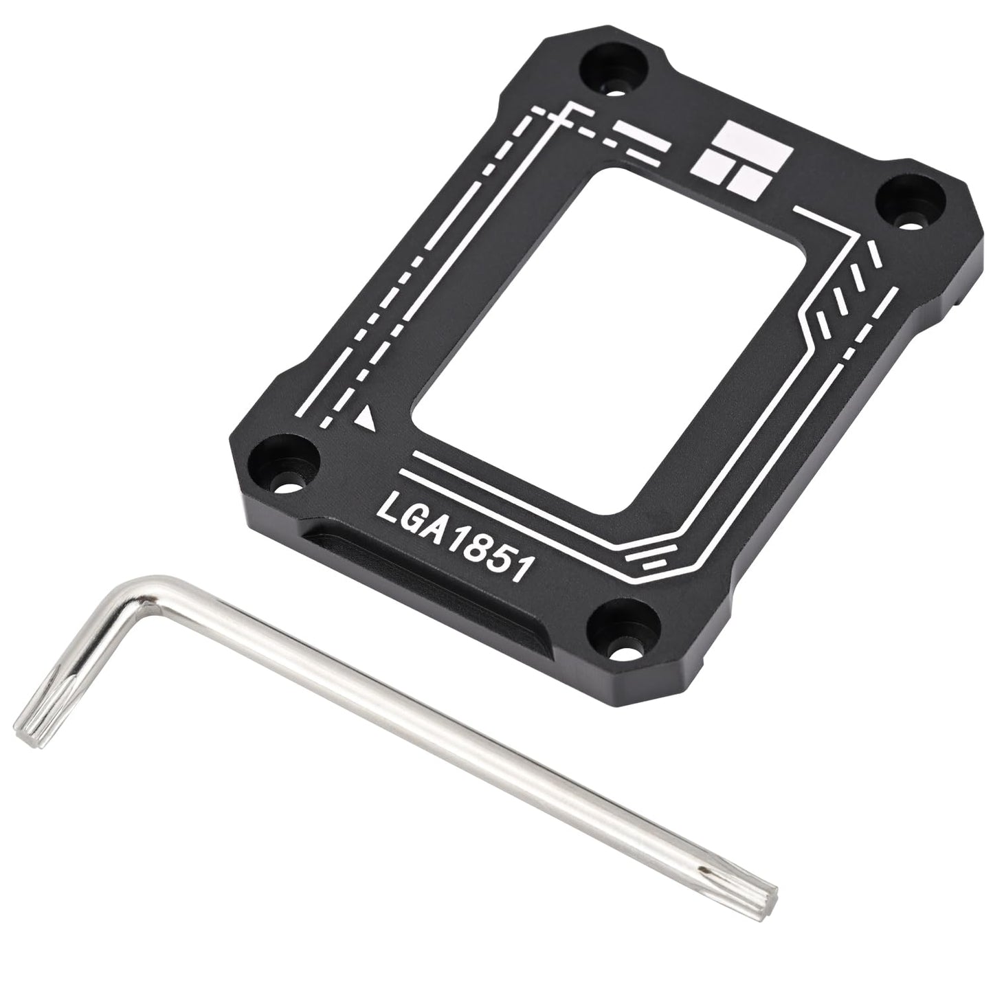 Thermalright Lga1851 BCF Black CPU Curved Pressure Plate,Specially Designed to Support Ultra 200s Series CPUs,Multiple Installations Will not Wear
