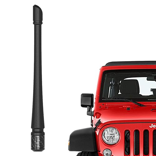 RYDONAIR Short Antenna Compatible with Jeep Wrangler 2007+ & Jeep Gladiator 2020+, Internal Copper Coil for Enhanced Reception, Car Wash Proof, 7