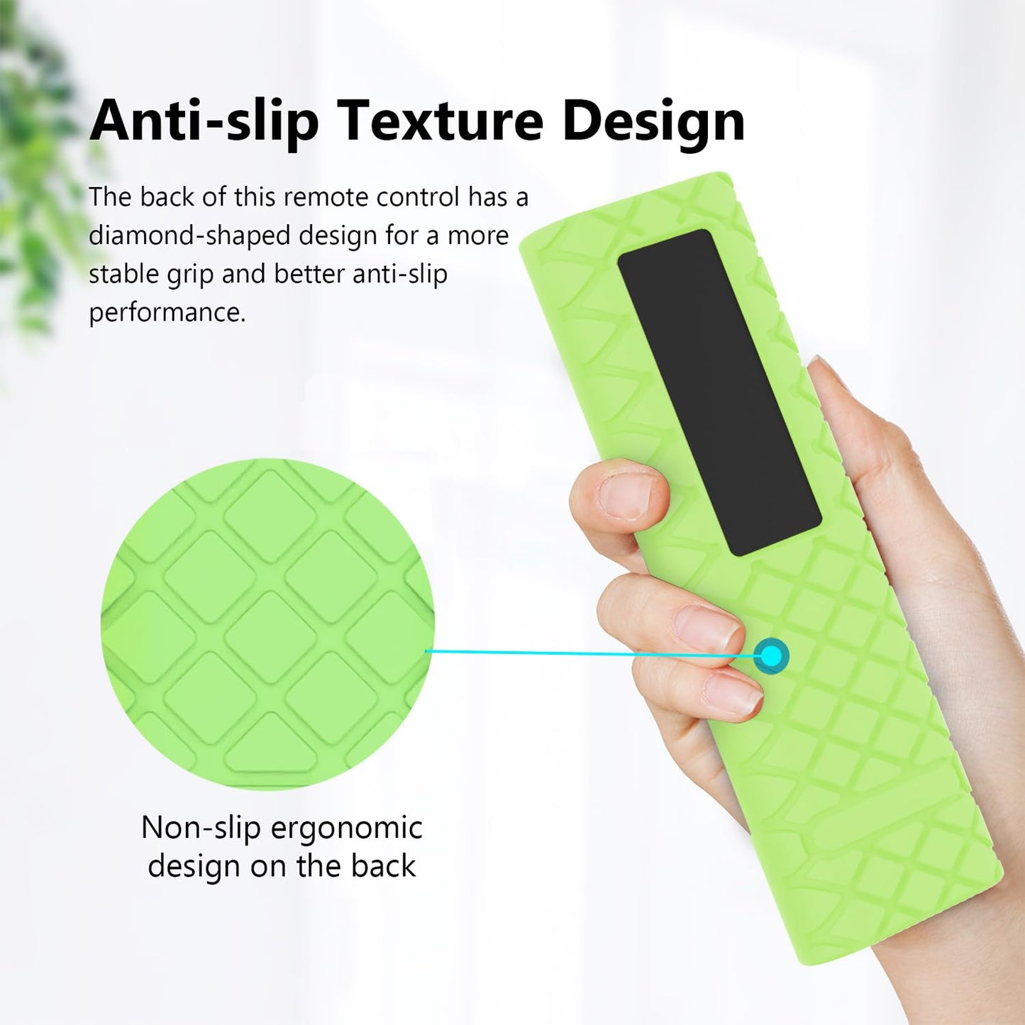 JCMOYUTY BN59-01388A Cover BN59-01385A Remote Case for Samsung BN59-01380A TM2240A TM2280E Remote Skin Silicone Protector Green Glow in Dark